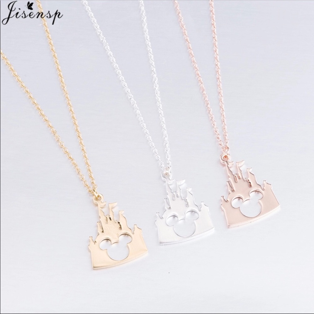 Brand New Mickey Mouse Disney Castle Necklace - Picture 4 of 6